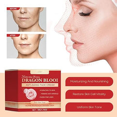 Beneficios de la crema antiarrugas con sangre de dragón: hidratación, firmeza y tono uniforme
