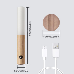 Luz LED Madera con Sensor