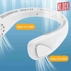 Ventilador de Cuello Portátil Sin Aspas — Manos Libres, Silencioso, 3 Velocidades