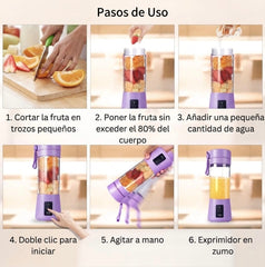 Batidora Licuadora Portátil USB Recargable
