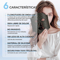 Máscara Facial LED — Terapia Profesional