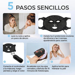 Máscara Facial LED — Terapia Profesional