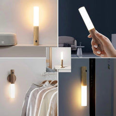 Luz LED Madera con Sensor