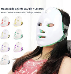 Mascarilla LED de Terapia Facial 7 Colores