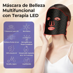 Máscara Facial LED — Terapia Profesional