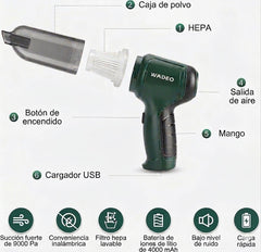 Aspirador de coche portátil 3 en 1