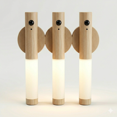 Luz LED Madera con Sensor