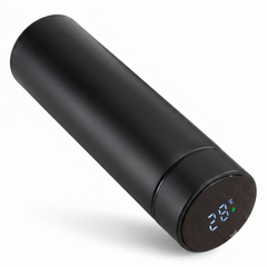 Termo inteligente negro mate con pantalla de temperatura