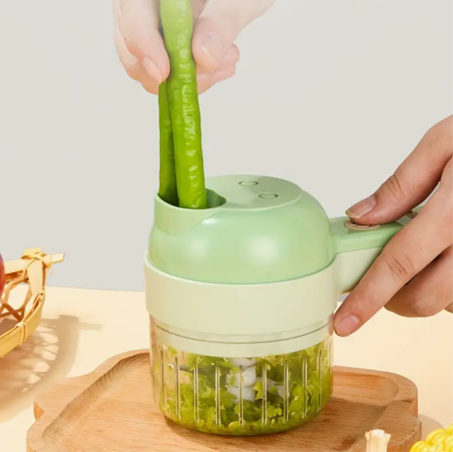 Cortador de Verduras Eléctrico 4 en 1