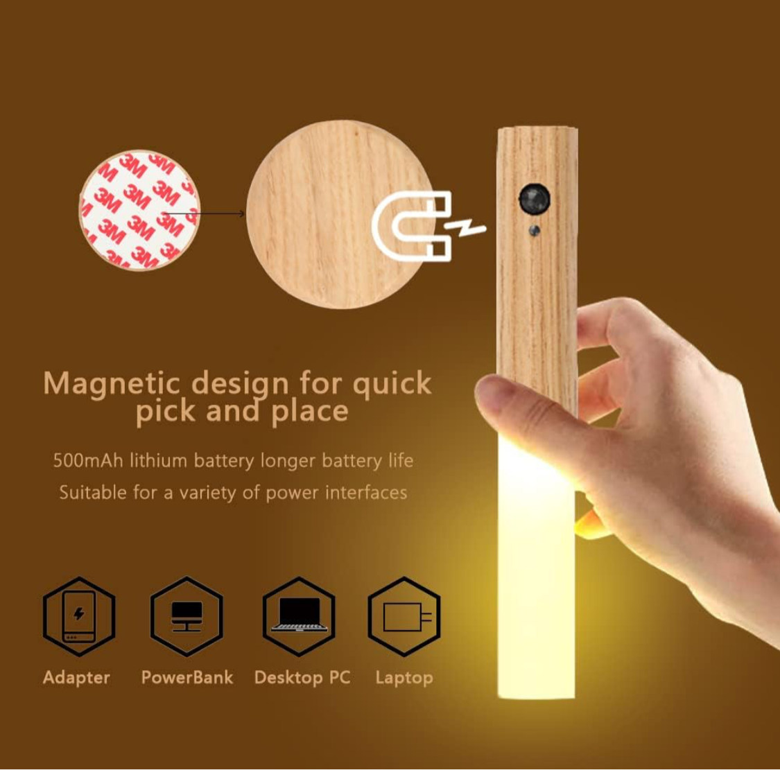 Luces LED con sensor de movimiento (cj)