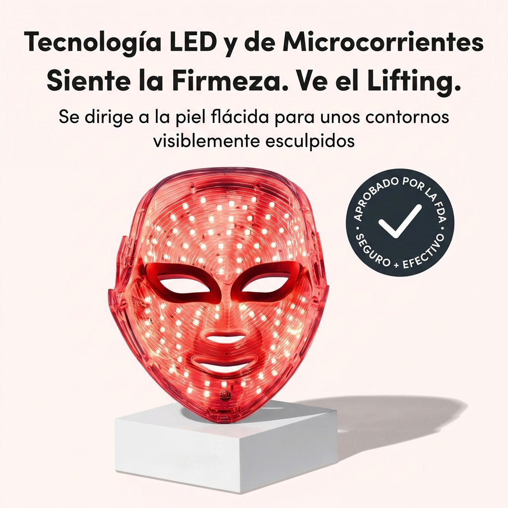 Mascarilla LED de Terapia Facial 7 Colores