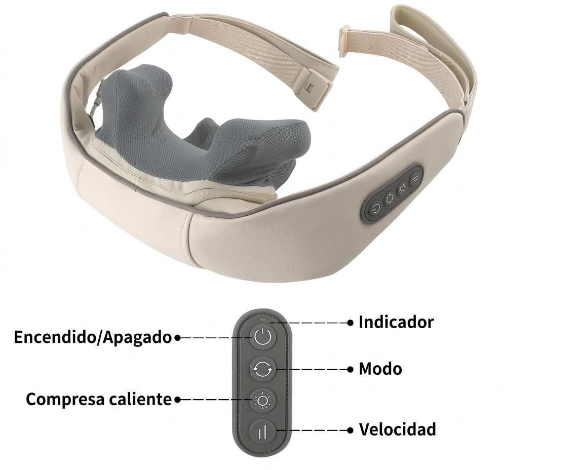 Masajeador de Cuello y Hombros 5D